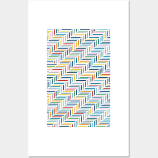 Herringbone 45 Color Posters and Art